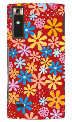 デイジー柄カラフル design by ARTWORK URBANO V02 au Coverfull ハードケース v02 ケース v02 カバー アルバーノ ケース アルバーノ v02 ケース アルバーノ v02 カバー アルバーノ au スマホケース au urbano v02 スマホカバー 送料無料