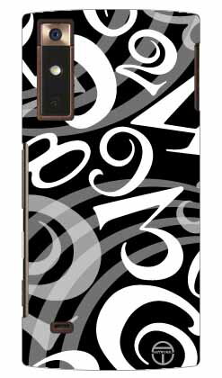 おしゃれな数字 黒×白 design by ARTWORK URBANO V02 au Coverfull ハードケース v02 ケース v02 カバー アルバーノ ケース アルバーノ v02 ケース アルバーノ v02 カバー アルバーノ au スマホケース au urbano v02 スマホカバー 送料無料