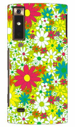 FLOWERBED （グリーン） produced by COLOR STAGE URBANO V02 au Coverfull ハードケース v02 ケース v02 カバー アルバーノ ケース アルバーノ v02 ケース アルバーノ v02 カバー アルバーノ au スマホケース au urbano v02 スマホカバー 送料無料