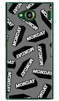 MONDAY ブラック （クリア） URBANO V03 au Coverfull ハードケース urbano v03 ケース urbano v03 カバー アルバーノv03ケース アルバーノv03カバー スマホケース スマホカバー タフネススマホ android アンドロイド au 送料無料