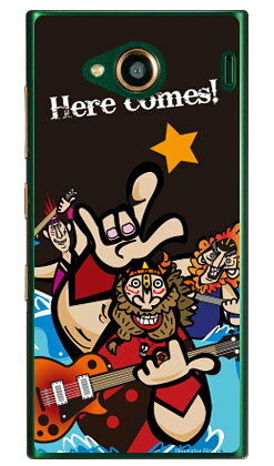 Rockおやじ （クリア） design by Ringo URBANO V03 au Coverfull urbano v03 ケース urbano v03 カバー アルバーノv03ケース アルバーノv03カバー スマホケース スマホカバー タフネススマホ android アンドロイド au 送料無料