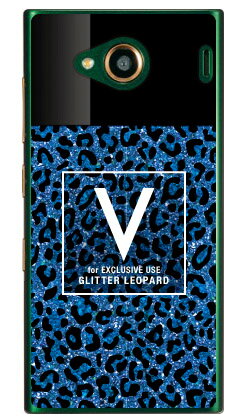 樂天商城 - Cf LTD ヒョウ柄 ネイルボトル イニシャル V ブルー （クリア） URBANO V03 au Coverfull urbano v03 ケース urbano v03 カバー アルバーノv03ケース アルバーノv03カバー スマホケース スマホカバー タフネススマホ android 送料無料