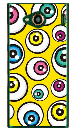 アイズ イエロー （クリア） URBANO V03 au YESNO ハードケース urbano v03 ケース urbano v03 カバー アルバーノv03ケース アルバーノv03カバー スマホケース スマホカバー タフネススマホ android アンドロイド au 送料無料