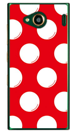 樂天商城 - ドットフライ レッド×ホワイト （クリア） URBANO V03 au SECOND SKIN urbano v03 ケース urbano v03 カバー アルバーノv03ケース アルバーノv03カバー スマホケース スマホカバー タフネススマホ android アンドロイド au 送料無料