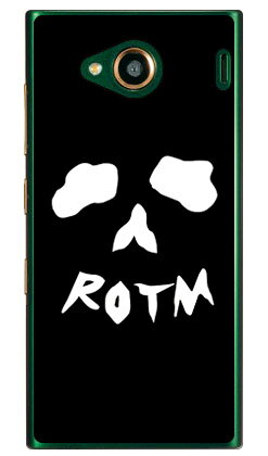Face bone ブラック （クリア） design by ROTM URBANO V03 au SECOND SKIN urbano v03 ケース urbano v03 カバー アルバーノv03ケース アルバーノv03カバー スマホケース スマホカバー タフネススマホ android アンドロイド au 送料無料