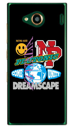 NEW PATH 「STICKERS REWORK （ブラック）」 （クリア） URBANO V03 au SECOND SKIN urbano v03 ケース urbano v03 カバー アルバーノv03ケース アルバーノv03カバー スマホケース スマホカバー タフネススマホ android アンドロイド au 送料無料