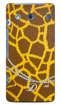 キリン柄イニシャル-D design by ARTWORK BASIO KYV32 au Coverfull ハードケース kyv32 カバー kyv32 ケース basio カバー basio ケース basio kyv32 カバー basio kyv32 ケース basioカバー basioケース スマホケース スマホカバー 送料無料