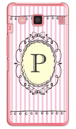 Cf LTD イニシャル アルファベット P ピンク （クリア） DIGNO rafre KYV36・DIGNO L au・MVNOスマホ（SIMフリー端末） Coverfull digno rafre kyv36 ケース digno rafre kyv36 カバー digno rafre ディグノrafre ケース 送料無料