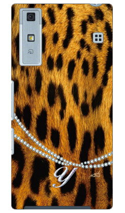 ヒョウ柄イニシャル-Y design by ARTWORK Qua phone KYV37 au Coverfull ハードケース qua phone kyv37 ケース qua phone kyv37 カバー kyv37ケース kyv37カバー kyv37 au キュアフォン ケース キュアフォン カバー キュア フォン ケース 送料無料