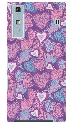 fireheart パープル produced by COLOR STAGE Qua phone KYV37 au Coverfull ハードケース qua phone kyv37 ケース qua phone kyv37 カバー kyv37ケース kyv37カバー kyv37 au キュアフォン ケース キュアフォン カバー キュア フォン ケース 送料無料