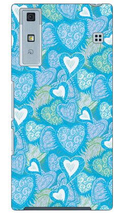 fireheart ブルー produced by COLOR STAGE Qua phone KYV37 au Coverfull ハードケース qua phone kyv37 ケース qua phone kyv37 カバー kyv37ケース kyv37カバー kyv37 au キュアフォン ケース キュアフォン カバー キュア フォン ケース 送料無料