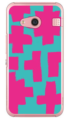 乐天商城 - ブロック エメラルド×ピンク （クリア） rafre KYV40・DIGNO W au・MVNOスマホ（SIMフリー端末） Coverfull rafre kyv40 ケース rafre kyv40 カバー kyv40ケース kyv40カバー ラフレ kyv40 ラフレ スマホケース ラフレ スマホカバー 送料無料