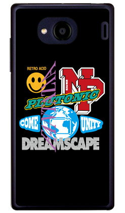 NEW PATH 「STICKERS REWORK （ブラック）」 （クリア） Qua phone QX KYV42・DIGNO V au・MVNOスマホ（SIMフリー端末） SECOND SKINkyv42 スマホ 本体 保護 ケース フィルム カバー kyv42カバー kyv42ケース スマホケース スマホカバー 送料無料
