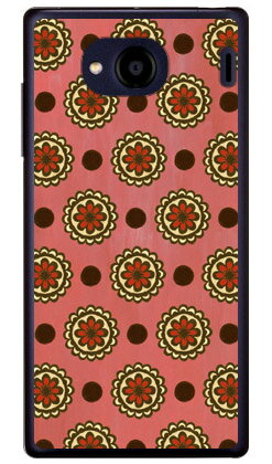 【送料無料】 フラワースポット ピンク （クリア） / for Qua phone QX KYV42・DIGNO V/au・MVNOスマホ（SIMフリー端末） 【Coverfull】qua phone px ケース qua phone px カバー kyv42 ケース kyv42 カバー digno v ケース digno v カバー キュアフォン