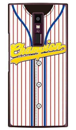 Cf LTD ベースボールユニフォーム レッドストライプ×ブルー （クリア） URBANO V04 au Coverfullv04 スマホ 本体 保護 ケース 手帳型ケース 手帳型 クリアケース 保護 フィルム ソフト カバー ソフトカバー ハードケース 送料無料