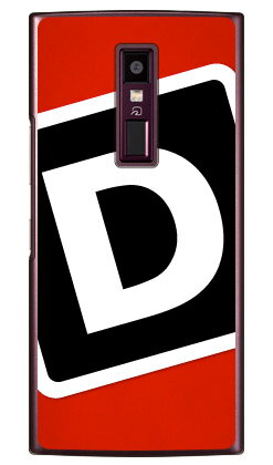 Cf LTD キャンプ イニシャル レッド×ブラック D (クリア) URBANO V04 au Coverfullv04 スマホ 本体 保護 ケース 手帳型ケース 手帳型 クリアケース 保護 フィルム ソフト カバー ソフトカバー ハードケース 送料無料