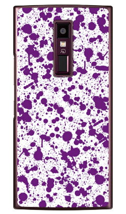 スプラット ホワイト×パープル （クリア） URBANO V04 au SECOND SKIN ハー