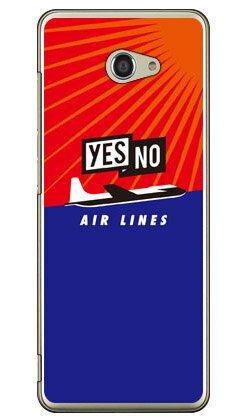 Rakuten - YESNO AIR LINES レッド×ブルー （クリア） BASIO4 KYV47・かんたんスマホ2・2+ A001KC・A201KC au・Y!mobile YESNO kyv47 カバー kyv47 ケース basio カバー basio ケース basio kyv47 カバー basio kyv47 ケース basioカバー basioケース 送料無料