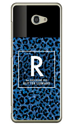 Cf LTD ヒョウ柄 ネイルボトル イニシャル R ブルー （クリア） BASIO4 KYV47・かんたんスマホ2・2+ A001KC・A201KC au・Y!mobile Coverfull kyv47 カバー kyv47 ケース basio カバー basio ケース basio kyv47 カバー basio kyv47 ケース basioカバー 送料無料