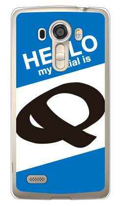 Cf LTD ハローイニシャル Q ブルー （クリア） isai vivid LGV32 au Coverfull lgv32 ケース lgv32 カバー isai vivid lgv32 ケース isai vivid lgv32 カバー isai vivid lgv32 isai ケース isai カバー isai lgv32 ケース isai 送料無料