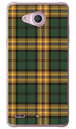 チェック グリーン×イエロー （クリア） Qua phone PX LGV33 au SECOND SKIN qua phone px ケース qua phone px カバー lgv33 ケース lgv33 カバー lgv33ケース lgv33カバー キュアフォン ケース キュアフォン かわいい おしゃれ 送料無料