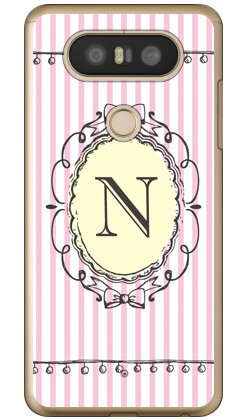 Cf LTD イニシャル アルファベット N ピンク （クリア） isai Beat LGV34・V20 PRO L-01J au・docomo Coverfull isai beat lgv34 ケース isai beat lgv34 カバー lgv34ケース lgv34カバー イサイ ビート ケース イサイ ビート カバー 送料無料