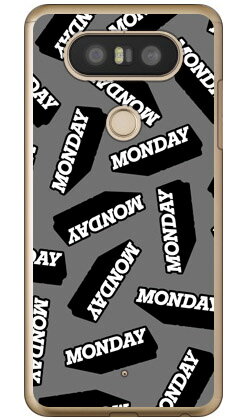 MONDAY ブラック （クリア） isai Beat LGV34・V20 PRO L-01J au・docomo Coverfull isai beat lgv34 ケース isai beat lgv34 カバー lgv34ケース lgv34カバー イサイ ビート ケース イサイ ビート カバー スマホケース スマホカバー 送料無料