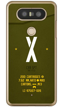 Cf LTD ミリタリー イニシャル アルファベット X カーキ （クリア） isai Beat LGV34・V20 PRO L-01J au・docomo Coverfull isai beat lgv34 ケース isai beat lgv34 カバー lgv34ケース lgv34カバー イサイ ビート ケース イサイ 送料無料