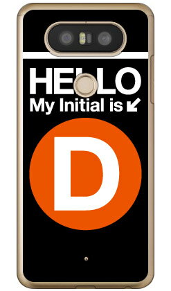 Cf LTD サブウェイイニシャル D オレンジ （クリア） isai Beat LGV34・V20 PRO L-01J au・docomo Coverfull isai beat lgv34 ケース isai beat lgv34 カバー lgv34ケース lgv34カバー イサイ ビート ケース イサイ ビート カバー 送料無料