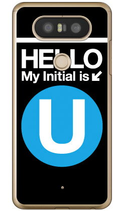 Cf LTD サブウェイイニシャル U サックスブルー （クリア） isai Beat LGV34・V20 PRO L-01J au・docomo Coverfull isai beat lgv34 ケース isai beat lgv34 カバー lgv34ケース lgv34カバー イサイ ビート ケース イサイ ビート 送料無料