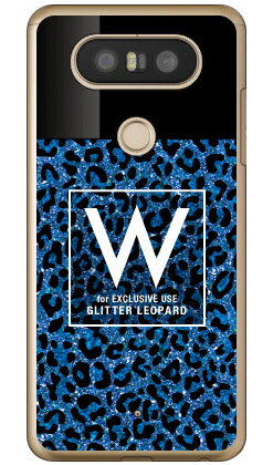 樂天商城 - Cf LTD ヒョウ柄 ネイルボトル イニシャル W ブルー （クリア） isai Beat LGV34・V20 PRO L-01J au・docomo Coverfull isai beat lgv34 ケース isai beat lgv34 カバー lgv34ケース lgv34カバー イサイ ビート ケース イサイ ビート 送料無料