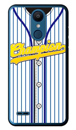 Cf LTD ベースボールユニフォーム ブルーストライプ×ブルー （クリア） LG it LGV36 au Coverfull lg it lgv36 カバー lg it lgv36 ケース lgv36 カバー lgv36 ケース lg it カバー lg it ケース LGイット カバー LGイット ケース lgv36カバー 送料無料