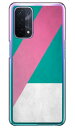 Cf LTD ダービーコレクション 競馬 騎手 勝負服 64 エメラルドグリーン・桃左襷・白袖 (クリア) OPPO A54 5G OPG02 au・MVNOスマホ(SIMフリー端末) Coverfullopg02 スマホ 本体 保護 ケース 手帳 カバー 耐衝撃 ショルダー 透明 シリコン ケース 送料無料