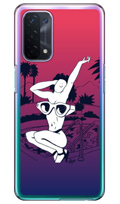 Face Swimming Girl クリア OPPO A54 5G OPG02 au・MVNOスマホ SIMフリー端末 SECOND SKIN スマホケース ハードケースopg02 スマホ 本体 保護 ケース 手帳 カバー 耐衝撃 ショルダー 透明 シリ…