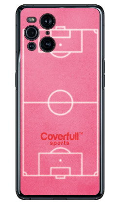 サッカーコート ピンク（クリア） OPPO Find X3 Pro OPG03・CPH2173 au・MVNOスマホ（SIMフリー端末） Coverfull oppo find x3 pro opg03 ケース oppo find x3 pro opg03 カバー opg03 ケース opg03 カバー オッポファインドX3プロopg03 ケース 送料無料