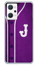 Cf LTD ベースボール イニシャル パープル J (クリア) OPPO Reno7 A OPG04・A201OP・CPH2353 au・Y!mobile・楽天モバイル・MVNOスマホ(SIMフリー端末) Coverfullopg04 スマホ 本体 保護 ケース カバー バンパー ケース 手帳型 スマホケース simフリー 送料無料(2)