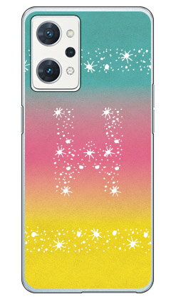 Cf LTD アロハ イニシャル トロピカル W (クリア) OPPO Reno7 A OPG04・A201OP・CPH2353 au・Y!mobile・楽天モバイル・MVNOスマホ(SIMフリー端末) Coverfullopg04 スマホ 本体 保護 ケース カバー バンパー ケース 手帳型 スマホケース simフリー レノ 送料無料