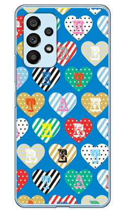 乐天商城 - カラフルハート ブルー （クリア） Galaxy A53 5G SCG15 SC-53C au・docomo Coverfull カバフル 平面 受注生産 スマホケース ハードケースau scg15 sc-53c ケース scg15 sc-53c カバー galaxy a53 5g ケース galaxy a53 5g カバー ギャラクシーa53 5g ケース 送料無料