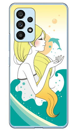 Dolphin （クリア） design by いせきあい Galaxy A53 5G SCG15 SC-53C au・docomo Coverfull 平面 受注生産 スマホケース ハードケースau scg15 sc-53c ケース scg15 sc-53c カバー galaxy a53 5g ケース galaxy a53 5g カバー ギャラクシーa53 5g ケース 送料無料