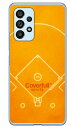 野球 ベースボールコート オレンジ(クリア) Galaxy A53 5G SCG15 SC-53C au・docomo Coverfull 平面 受注生産 スマ...