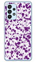 スプラット ホワイト×パープル （ソフトTPUクリア） Galaxy A53 5G SCG15 SC-53C au docomo SECOND SKIN スマホケース ソフトケースau scg15 sc-53c ケース scg15 sc-53c カバー galaxy a53 5g ケース galaxy a53 5g カバー ギャラクシーa53 5g ケース 送料無料