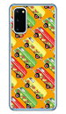 ヒッピーカー オレンジ （クリア） Galaxy S20 5G SCG01・SC-51A au・docomo SECOND SKIN ハードケース scg01 sc-51a カバー scg01 sc-51a ケース galaxy s20 5g ケース galaxy s20 5g scg01 sc-51a ケース ギャラクシーS20 5G カバー 送料無料