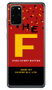 Cf LTD ゲーム イニシャル F （クリア） fot Galaxy S20+ 5G SCG02・SC-52A・Olympic Edition au・docomo Coverfull scg02 sc52a オリンピックエディション カバー scg02 sc52a オリンピックエディション ケース galaxy s20+ 5g ケース galaxy 送料無料