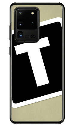 Cf LTD キャンプ イニシャル ベージュ×ブラック T （クリア） Galaxy S20 Ultra 5G SCG03 au Coverfull au scg03 ケース scg03 カバー galaxy s2 ケース galaxy s2 カバー ギャラクシー s2 ケース ギャラクシー s2 カバー ワイマックス 送料無料