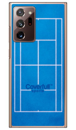 テニスコート ブルー(クリア) Galaxy Note20 Ultra 5G SCG06・SC-53A au・docomo Coverfull au scg06...