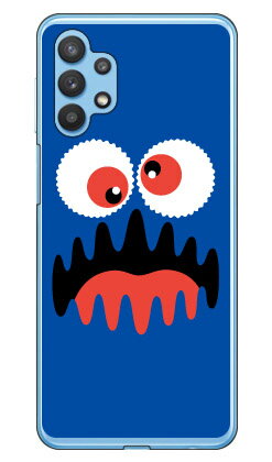 ワンダーモンスター ブルー （ソフトTPUクリア） Galaxy A32 5G SCG08 au YESNO ソフトケース au scg08 ケース scg08 カバー galaxy a32 ケース galaxy a32 カバー ギャラクシー a32 ケース ギャラクシー a32 カバー ワイマックス 送料無料