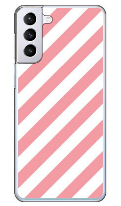 Cf LTD ピンキーコレクション ストライプA （クリア） Galaxy S21+ 5G SCG10 au Coverfull au scg10 ケース scg10 カバー galaxy s21 p..