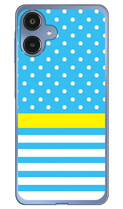 Rakuten - ドット ボーダー サックスブルーGalaxy A25 5G SCG33 SC-53F SM-A253Z SM-A253Q SM-A253C (ソフトTPU) SECOND SKIN ケース カバー スマホケース 送料無料 耐衝撃 プリント 保護