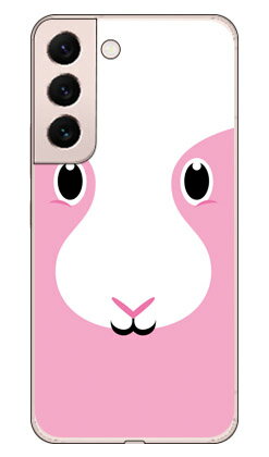 Cf LTD キューティーラビット ピンク （クリア） Galaxy S22 SCG13 SC-51C au・docomo Coverfull カバフル 平面 受注生産 スマホケース ハードケースau scg13 sc-51c ケース scg13 sc-51c カバー galaxy s22 ケース galaxy s22 カバー ギャラクシーS22 ケース 送料無料