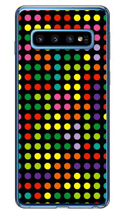 樂天商城 - ドット ブラックマルチ （ソフトTPUクリア） Galaxy S10 SCV41・SC-03L au・docomo・楽天モバイル YESNO galaxy s10 scv41 sc-03l ケース galaxy s10 scv41 sc-03l カバー scv41 sc-03l ケース ケース ギャラクシーS10 送料無料